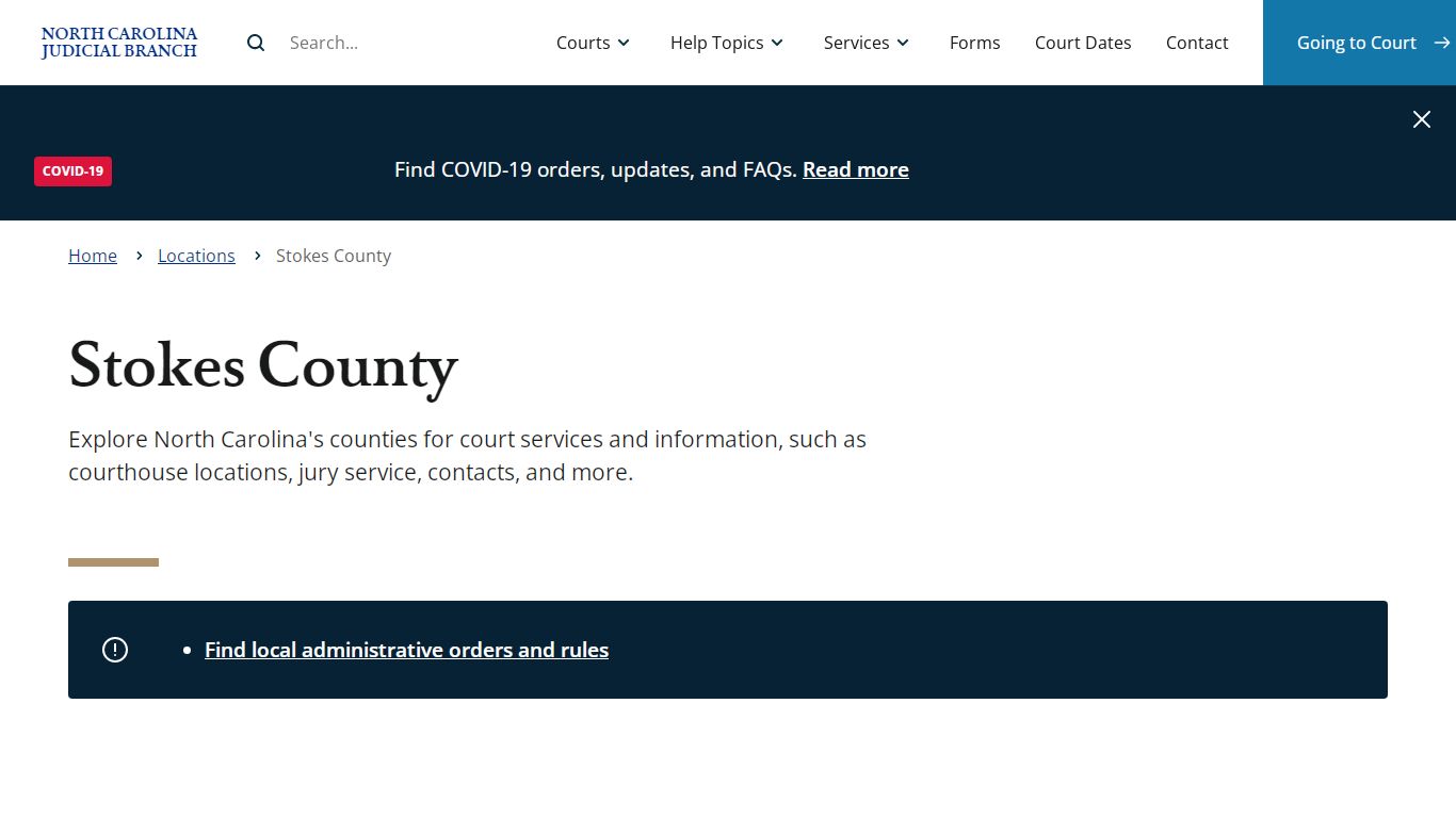 Stokes County | North Carolina Judicial Branch